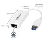 StarTech.com USB 3.0 to Gigabit Ethernet Network Adapter - 10/100/1000 NIC - USB to RJ45 LAN Adapter for PC Laptop or MacBook (USB31000SW),White