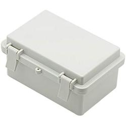 Zulkit Junction Box ABS Plastic Dustproof Waterproof IP65 Electrical Boxes Hinged Shell Outdoor Universal Project Enclosure With Lock 5.9 x 3.9 x 2.8 inch (150x100x70mm)