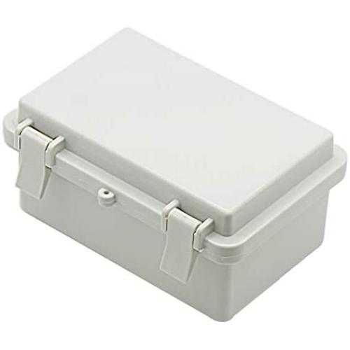 Zulkit Junction Box ABS Plastic Dustproof Waterproof IP65 Electrical Boxes Hinged Shell Outdoor Universal Project Enclosure With Lock 5.9 x 3.9 x 2.8 inch (150x100x70mm)