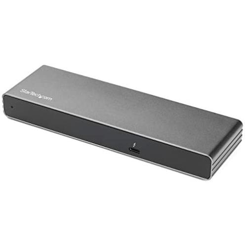 StarTech.com Thunderbolt 3 Dock - Dual 4K 60Hz Monitor TB3 Laptop Docking Station with DisplayPort, HDMI & 1080p VGA - 85W Power Delivery & Charging - 2x USB-A, Ethernet - Mac & Windows (TB3DK2DHV)