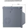 Miady 50 Amp 125/250 Volt RV Power Outlet Box, Enclosed Lockable Weatherproof Outdoor Electrical NEMA 14-50R Receptacle Panel, For RV Camper Travel Trailer Motorhome Electric Car Generator.