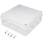 Zulkit Junction Box ABS Plastic Dustproof Waterproof IP65 Universal Electrical Boxes Project Enclosure White 7.9 x 7.9 x 3.1 inch (200 x 200 x 80mm)