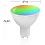 CMARS Smart Light Bulb GU10 Led Bulb Dimmable Tunable White RGB Color Changing Smart Bulb Compatible with Alexa Google Home 320 Lumens 4W 4 Pack