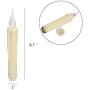 LED Taper Candles Battery Operated Flameless Candle Dipped Flickering Electric Pillar Candles for Christmas,Thanksgiving, Wedding, Home Decor, Amber Yellow Bulb, Pack of 6