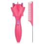 Automatic Hair Braider, Electronic Hair Braiding Tool Machine Braid Maker Hair Twister DIY Hair Roller Styling Tool with Rat Tail Comb for DIY Hair Tangling Styling (Pink)