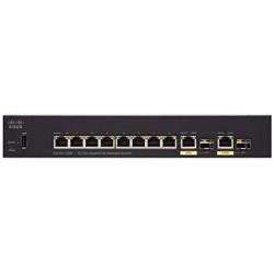 Cisco SG350-10MP Managed Switch with 10 Gigabit Ethernet (GbE) Ports with 8 Gigabit Ethernet RJ45 Ports and 2 Gigabit Ethernet Combo SFP plus 124W PoE, Limited Lifetime Protection (SG350-10MP-K9-NA)