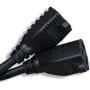 Cablelera Power Cord Extension and Splitter, NEMA 5-15P to NEMA 5-15R x 2, 16 AWG, 13A, 125V (ZWACPQAG-14)