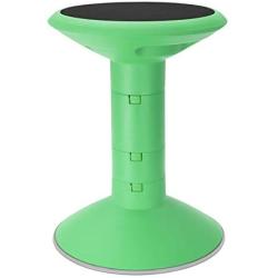 Storex Wiggle Stool, Adjustable Height 12”, 14”, 16”, or 18” for Active Seating in The Classroom, Green (00304U01C)