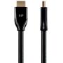 Monoprice 115428 Certified Premium HDMI Cable - 6 Feet - Black, 4K@60Hz, HDR, 18Gbps, 28AWG, YUV 4:4:4, Dual Video Stream