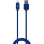 vCharged Blue 2 FT MFi Certified iPhone Charger Compatible with AirPods, iPad & iPhone - for Car Chargers, PowerBanks & Less Cable Length