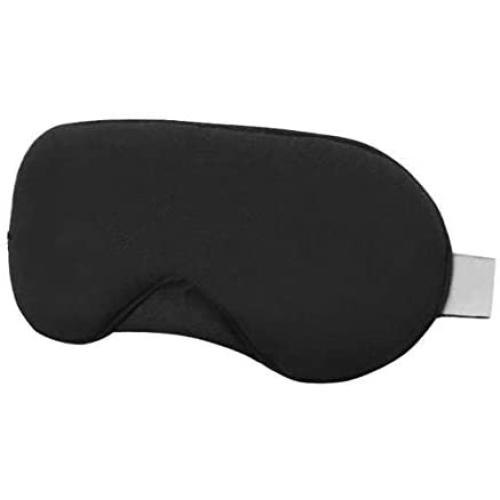 AJUN Cotton Sleep Eye Mask - Updated Design Light Blocking Sleep Mask, Soft and Comfortable Night Eye Mask for Men Women, Eye Blinder for Travel/Shift Work, Includes Travel Pouch+Earplugs (#01#Black)