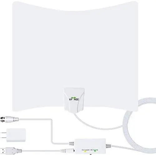 TV Antenna - Amplified HD Digital Indoor TV Antenna Long 230 Miles Range HDTV Antenna - 17ft Coax Cable Amplifier Antenna for 1080P 4K HD Local Channels - Support All Television