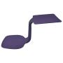 ECR4Kids - ELR-15810-EP The Surf Portable Lap Desk, Flexible Seating for Homeschool and Classrooms, One-Piece Writing Table for Kids, Teens and Adults, GREENGUARD [Gold] Certified, Eggplant