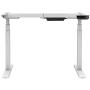 Monoprice Height Adjustable Sit-Stand Riser Table Desk Frame - White with Electric Dual Motor, Compatible with Desktops from 43 Inches Up to 87 Inches Wide - Workstream Collection