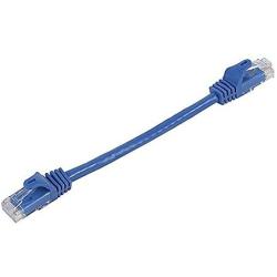 Monoprice 109789 Flexboot Cat6 Ethernet Patch Cable - Network Internet Cord - RJ45, Stranded, 550Mhz, UTP, Pure Bare Copper Wire, 24AWG, 0.5ft, Blue