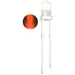 CO RODE 100 Pieces Ultra Bright 3mm LED Diode Lights, Emitting Diode Lamp for DIY, Arduino (Orange)