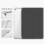 KenKe iPad 2018 / 2017 Case with Pencil Holder,Smart Trifold Stand Lightweight Protective Soft Silicone Smart Trifold Stand Cover Auto Sleep/Wake for iPad 6th / 5th Generation Case 9.7 inch - Black