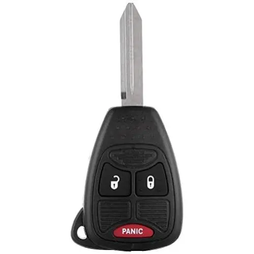 SCITOO 1PC Replacement for 3 Buttons Pad Outer Cover Keyless Entry Remote Car Key Fob Case 2004-2012 Dodge Jeep Buick Chrysler FCC 25695955