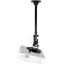 Duronic Projector Mount PB02XL | Bracket Arm Fixing for Ceiling or Wall | 22lbs Capacity | Universal | Heavy Duty | Fittings Included | Rotate 360 °, Swivel 180 °, Tilt 180° for Easy Projection Set-Up