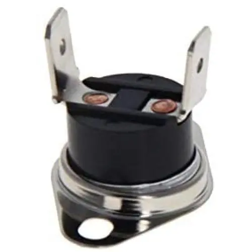 Fielect 5Pcs KSD301 Thermostat 95ｰC/203ｰF Normally Closed N.C Snap Disc Temperature Switch for Microwave Oven Coffee Maker Smoker Bent Angle