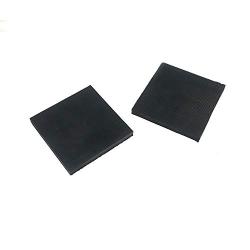 Quluxe 4 Pcs Black Rubber Pads Anti-Vibration Washer Mat, Anti-Vibration Rubber Pads for Air Conditioner, Electronic Equipment, Treadmill (4 × 4 × 0.4inch)