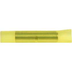 Morris Products Nylon-Insulated Butt Splice Connectors – Yellow Color-Coded for Identification – Corrosion-Resistant, Electrolytic Tubular Copper – 26-22 Wire Range – cULus Listed– Pack of 100