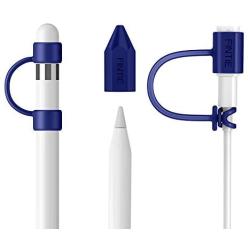Fintie 3 Pieces Bundle Compatible with Apple Pencil Cap Holder, Nib Cover, Adapter Tether for Apple Pencil 1st Generation, iPad 10.2, iPad 9.7, iPad Air 3rd Gen/iPad Pro 10.5 Pencil, Navy