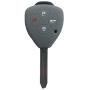 Gray Silicone Key Jacket Key Case 4 Buttons Remote Fob Skin Silicone Cover Key Case Holder Bag for TOYOTA Camry Avalon Matrix Corolla TOYOTA Land Cruiser