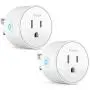 Smart Plug Works with Alexa, Google Assistant, SmartThings for Voice Control, Teckin Mini Smart Outlet Home Automation Modules, No Hub Required, FCC ETL Certified,Only Supports 2.4GHz Network