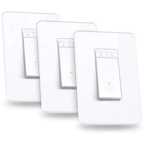 Kasa Smart Dimmer Switch by TP-Link, Single Pole, Needs Neutral Wire, WiFi Light Switch for LED Lights, Works with Alexa and Google Assistant, UL Certified, 3-Pack(HS220P3)