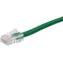 Monoprice ZerobootCat6 Ethernet Patch Cable - Network Internet Cord - RJ45, Stranded, 550Mhz, UTP, Pure Bare Copper Wire, 24AWG, 0.5ft, Green