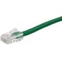 Monoprice ZerobootCat6 Ethernet Patch Cable - Network Internet Cord - RJ45, Stranded, 550Mhz, UTP, Pure Bare Copper Wire, 24AWG, 0.5ft, Green