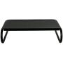 Allsop Large Metal Art Monitor Stand, 18-Inch wide platform holds 50 lbs with keyboard storage space - Black (30336)