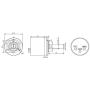 Hall Effect Potentiometer Angle Encoder Sensor 360 Degree 6mm Shaft Analog 0-5v Output