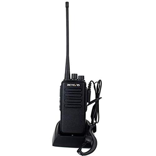 Retevis RT1 Walkie Talkie Long Range High Power 16 Channel Scan VOX Two Way Radio with Earpiece (1 Pack)