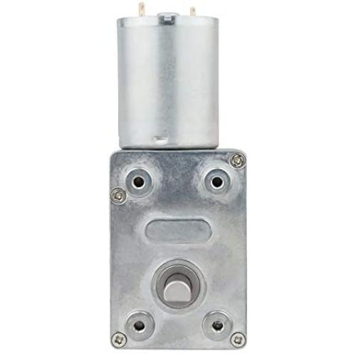 BNYZWOT DC 12V 130RPM Turbo Worm Geared Motor High Torque Turbine Worm Gear Box Reduction Motor 6mm Shaft