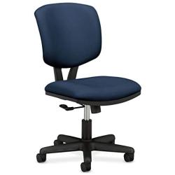 HON H5701.GA90.T Volt Low-Back Task Chair - Upholstered Computer Chair for Office Desk - Navy Fabric (H701)