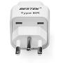 BESTEK Italyl Travel Plug Adapter, Grounded Universal Type L Plug Adapter Italy to US Adapter - Ultra Compact for Italy, Chile, Maldives, Uruguay and More, 3 Pack