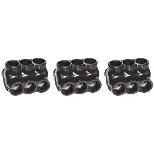 Morris Products 97643 Multi-Cable Connector, Insulated, Dual Entry, Black, 3 Ports, 250-6 Wire Range, 5/16'' Allen Hex 3 Ports, 250-6 Wire Range, 5/16'' Allen Hex (Three Pack) Morris Products 97643 Multi-Cable Connector, Insulated, Dual Entry, Black, 3 Ports, 250-6 Wire Range, 5/16'' Allen Hex 3 Ports, 250-6 Wire Range, 5/16'' Allen Hex (Three Pack)