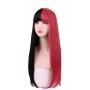 SinRain Half Black Half Rose Pink Fashion Wig For Women Girls (Black/Rose Pink) SinRain Half Black Half Rose Pink Fashion Wig For Women Girls (Black/Rose Pink)
