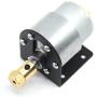 Befenybay 4PCS Black 37mm Diameter Motor Mounting Bracket + 4PCS 6mm Brass Hex Coupling with Screws (37mm)