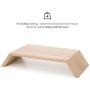 Oakywood Monitor Stand - iMac Computer Ergonomic Position Riser - Solid Wood Home Office Accessories {Oak}