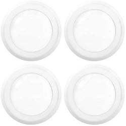 Sunco Lighting 4 Pack 5 Inch / 6 Inch Flush Mount Disk LED Downlight, 15W=100W, 4000K Cool White, 1050LM, Dimmable, Hardwire 4/6'' Junction Box, Recessed Retrofit Ceiling Fixture