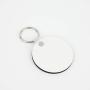 Fbaby 10pcs DIY Sublimation Double-Sided Heat Transfer Keychain Blanks Wooden Hard Board Key Rings White Blank MDF Key Chain for Heat Press (Round)