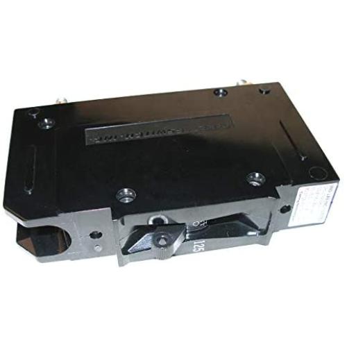 MIDNITE 125 DCA 125 VDC 1 POLE1 IN WIDE PANEL MOUNT 1/4 IN STUDS REMOTE TRIP CAPABLE CIRCUIT BREAKER- MNEDC125RT
