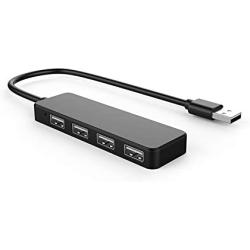 4-Port Ultra-Thin USB 2.0 HUB hub Flat one with Four USB Splitter Extender