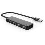 4-Port Ultra-Thin USB 2.0 HUB hub Flat one with Four USB Splitter Extender