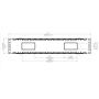Raising Electronics 19 Inch 2U Rack Mount Cable Management Unit 12 Slots with Panel Plastic