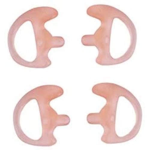 KS K-STORM Two Way Radio Ear Mold Replacement Soft Silicone Ear Insert Earmold for Acoustic Coil Tube Earpiece (Carnation, 2 Pair Small)