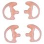KS K-STORM Two Way Radio Ear Mold Replacement Soft Silicone Ear Insert Earmold for Acoustic Coil Tube Earpiece (Carnation, 2 Pair Small)